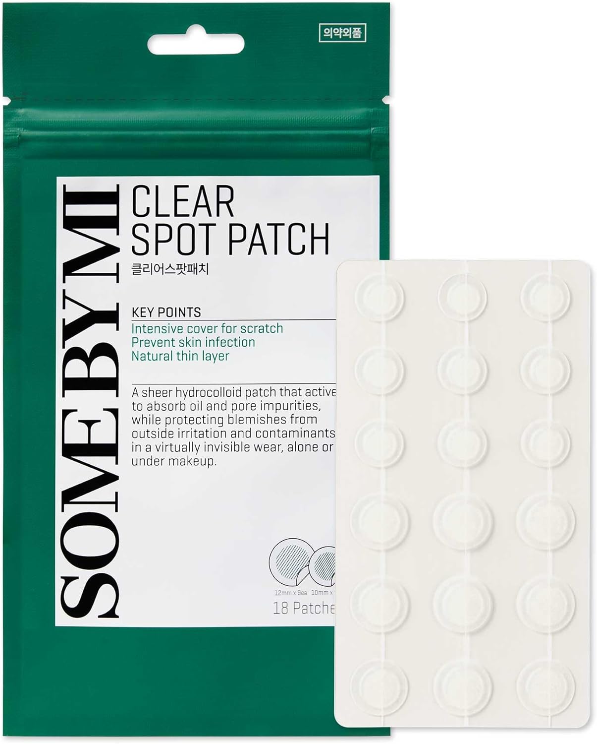 Some By Mi Some By Mi 30 Days Miracle Clear Spot Patch 18 Pcs